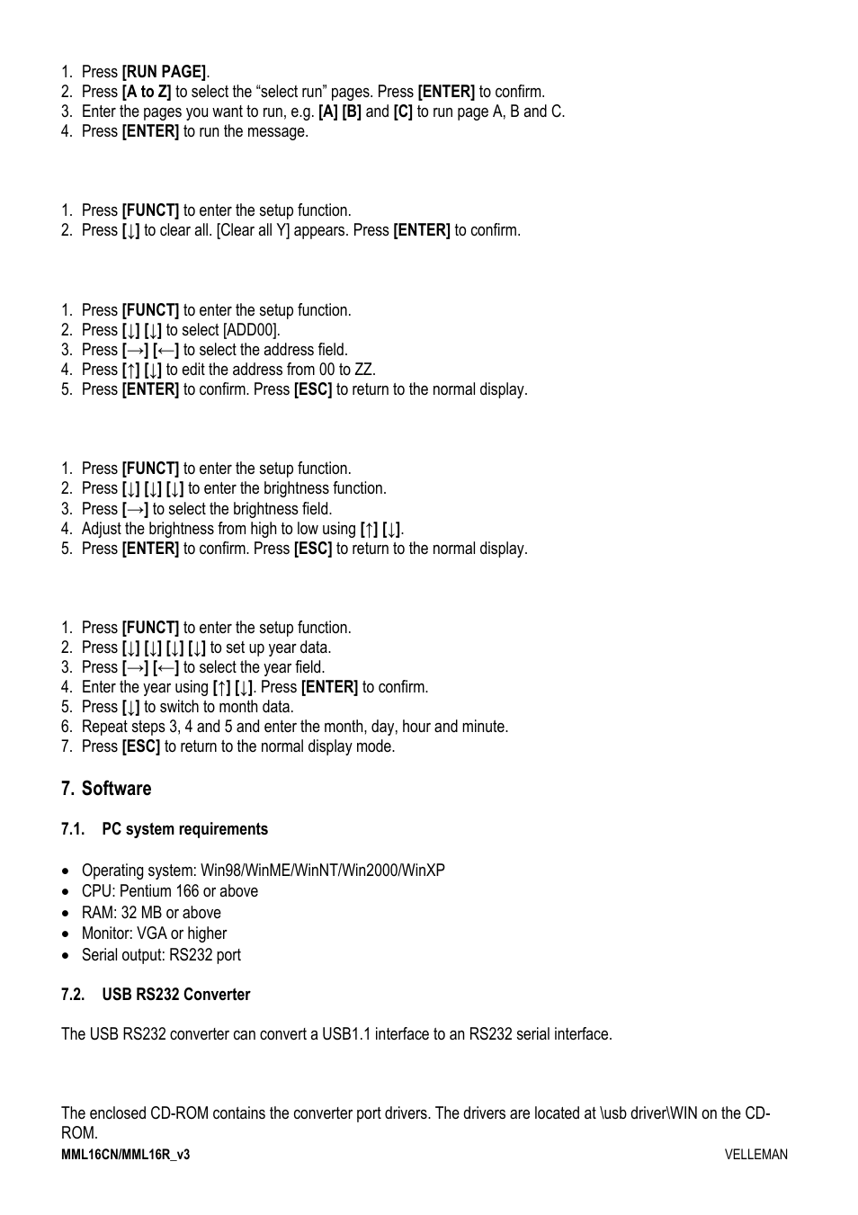 Velleman MML16CN User Manual | Page 5 / 76