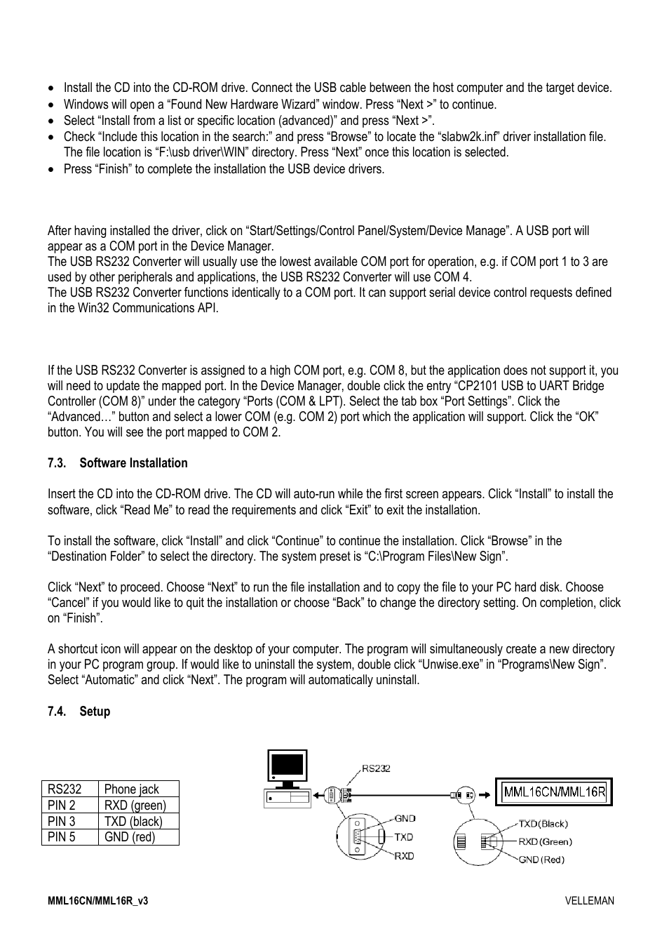 Velleman MML16CN User Manual | Page 6 / 76