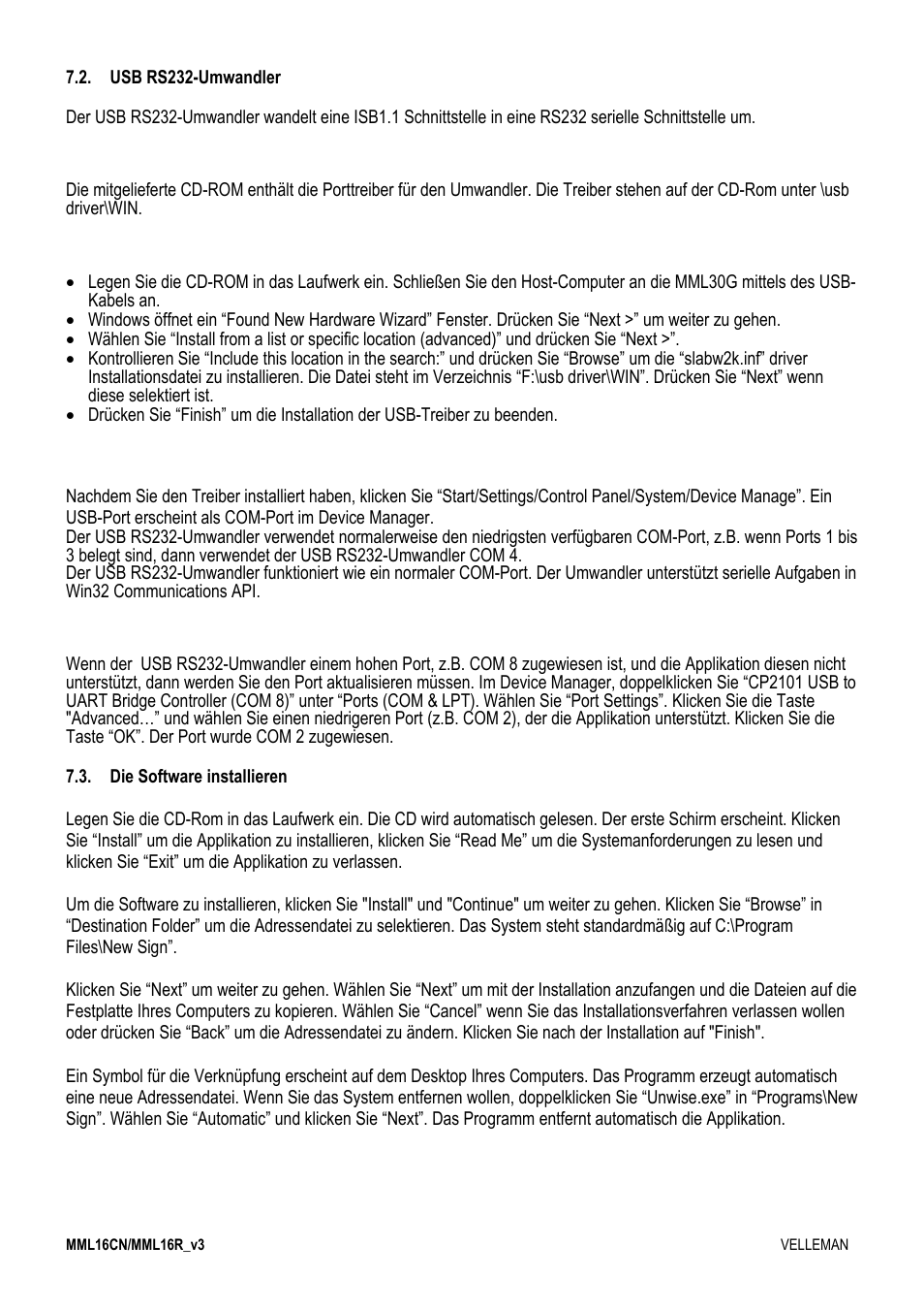 Velleman MML16CN User Manual | Page 64 / 76