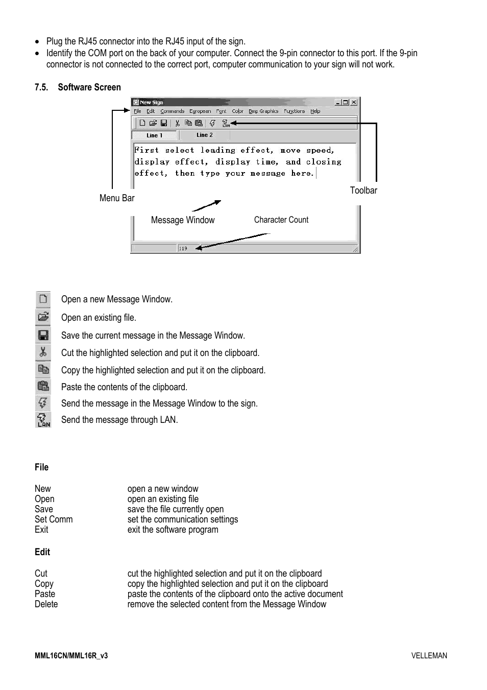 Velleman MML16CN User Manual | Page 7 / 76