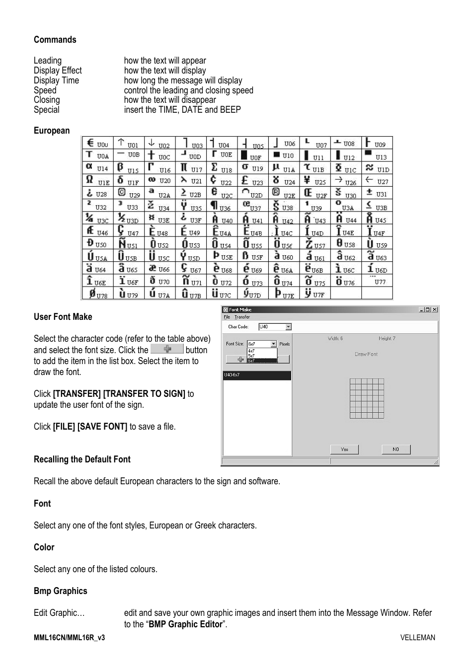 Velleman MML16CN User Manual | Page 8 / 76