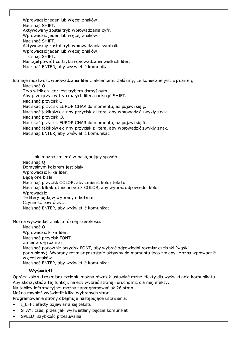 Formatowanie tekstu | Velleman MML16MC User Manual | Page 64 / 74