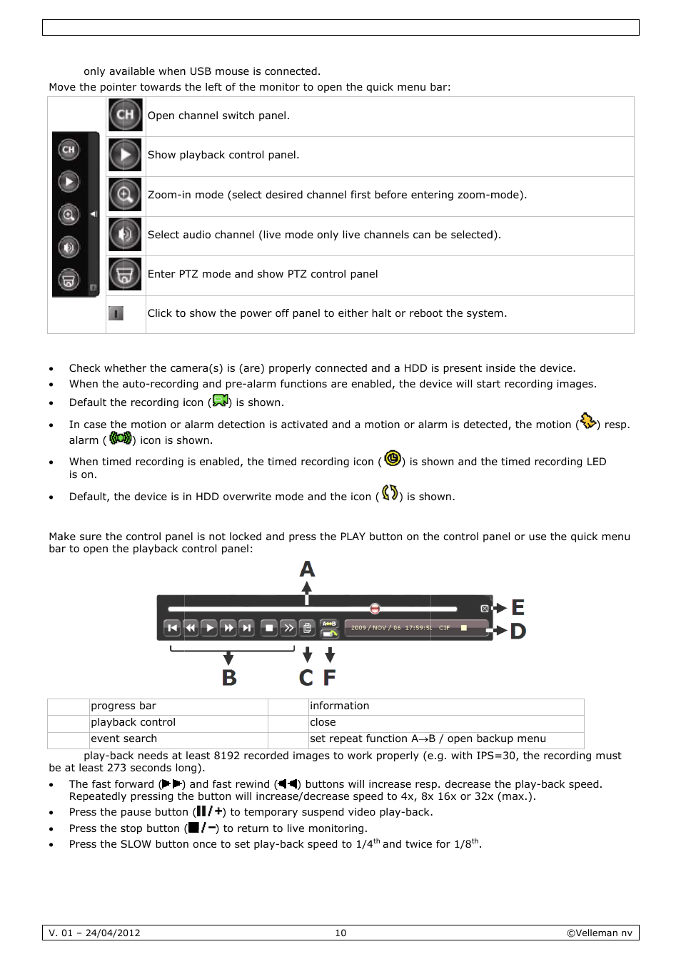 Velleman CCTVPROM14 User Manual | Page 10 / 49