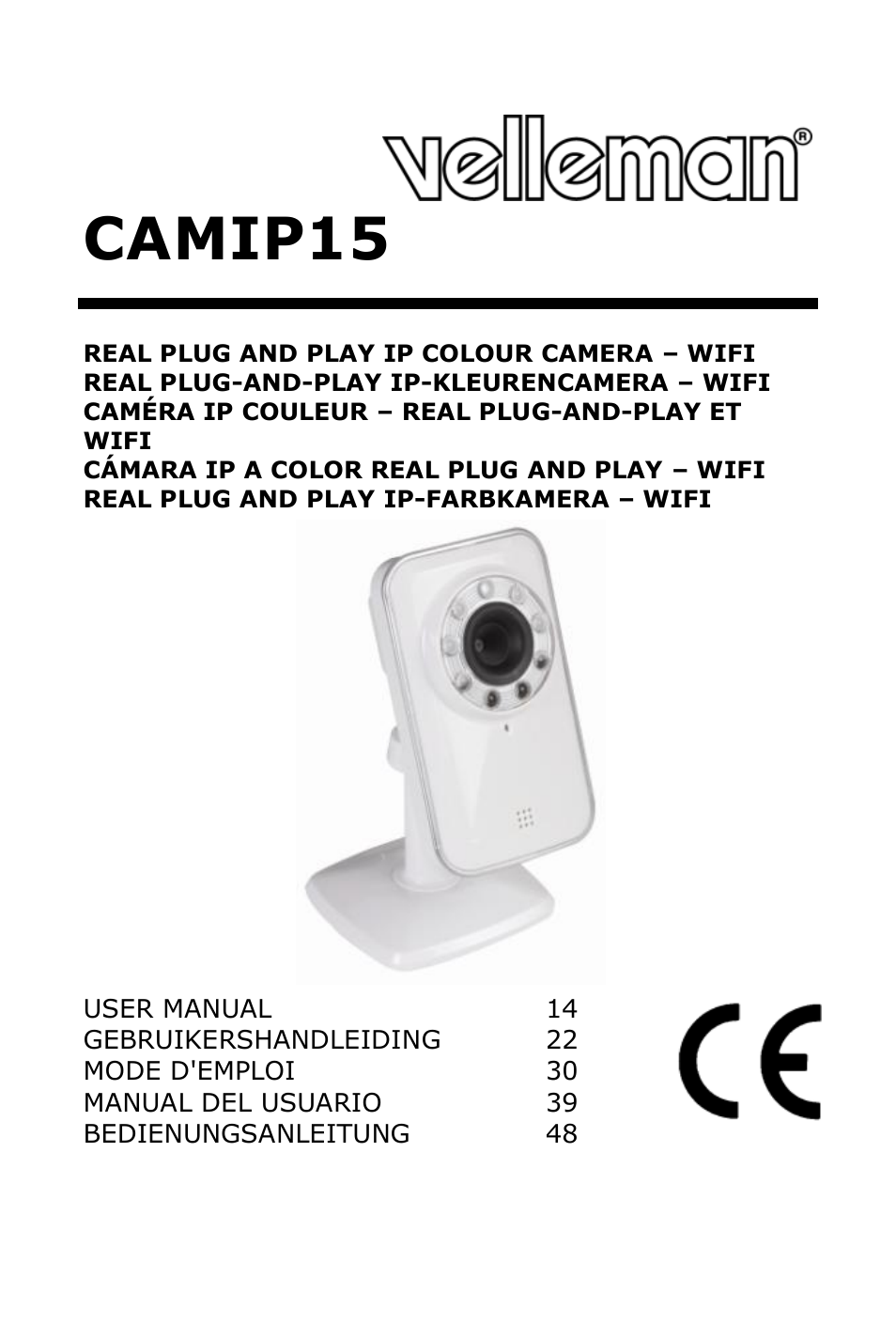 Velleman CAMIP15 User Manual | 62 pages