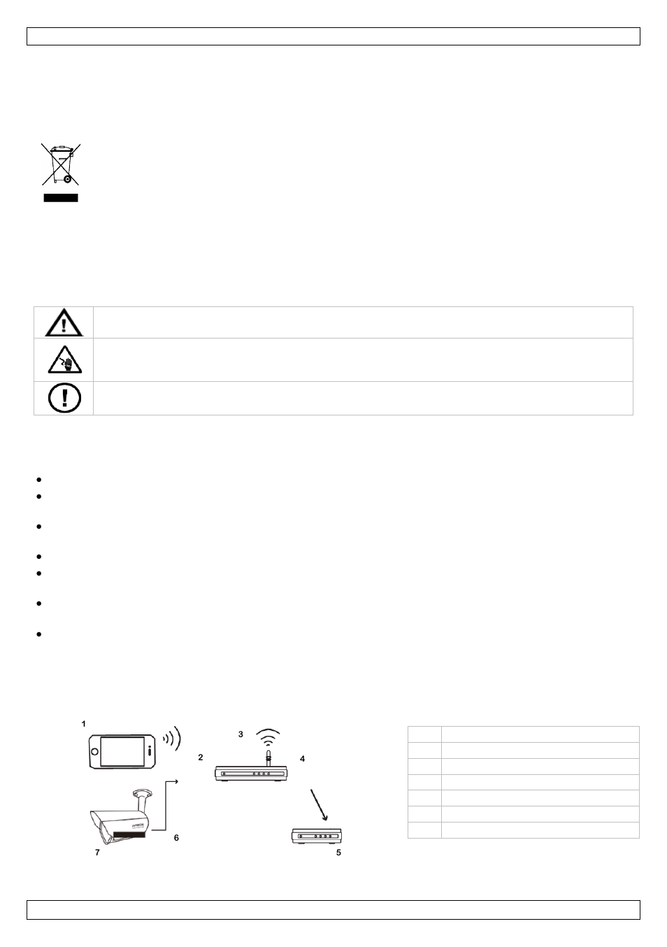 Schnelleinstieg, Einführung, Sicherheitshinweise | Allgemeine richtlinien, Beschreibung | Velleman CAMIP13 User manual User Manual | Page 26 / 33