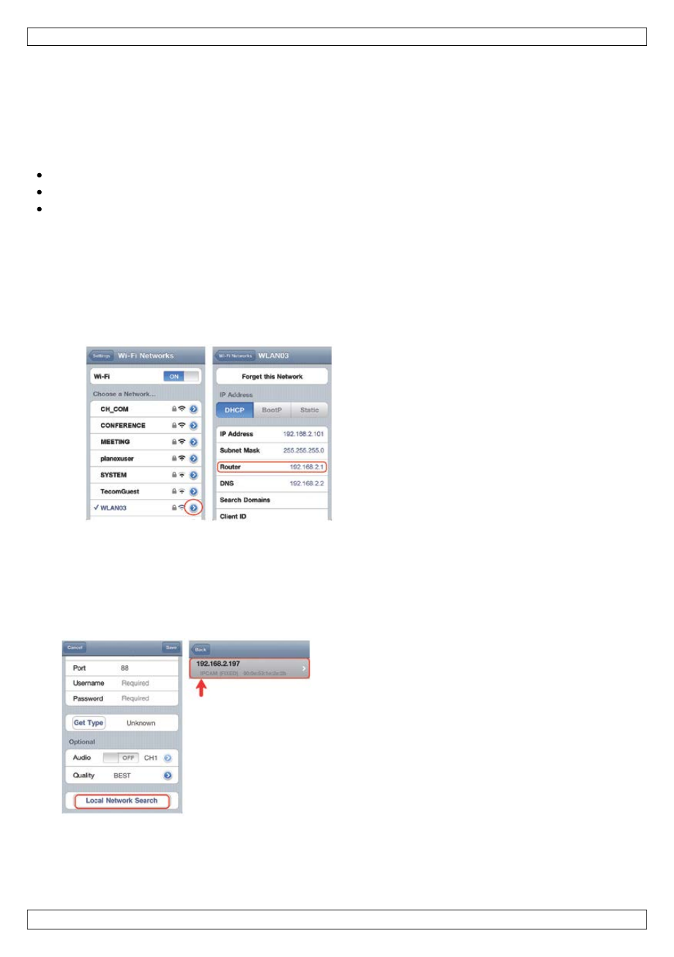 Software configuration | Velleman CAMIP13 User manual User Manual | Page 4 / 33