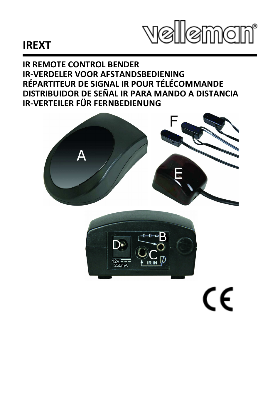 Velleman IREXT User Manual | 20 pages