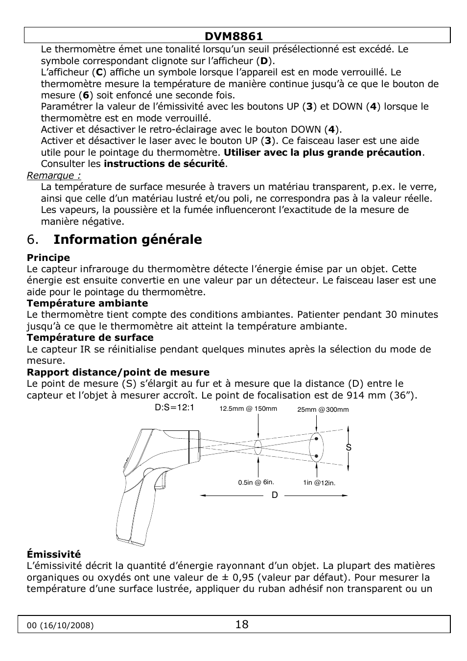 Information générale | Velleman DVM8861 User Manual | Page 18 / 32