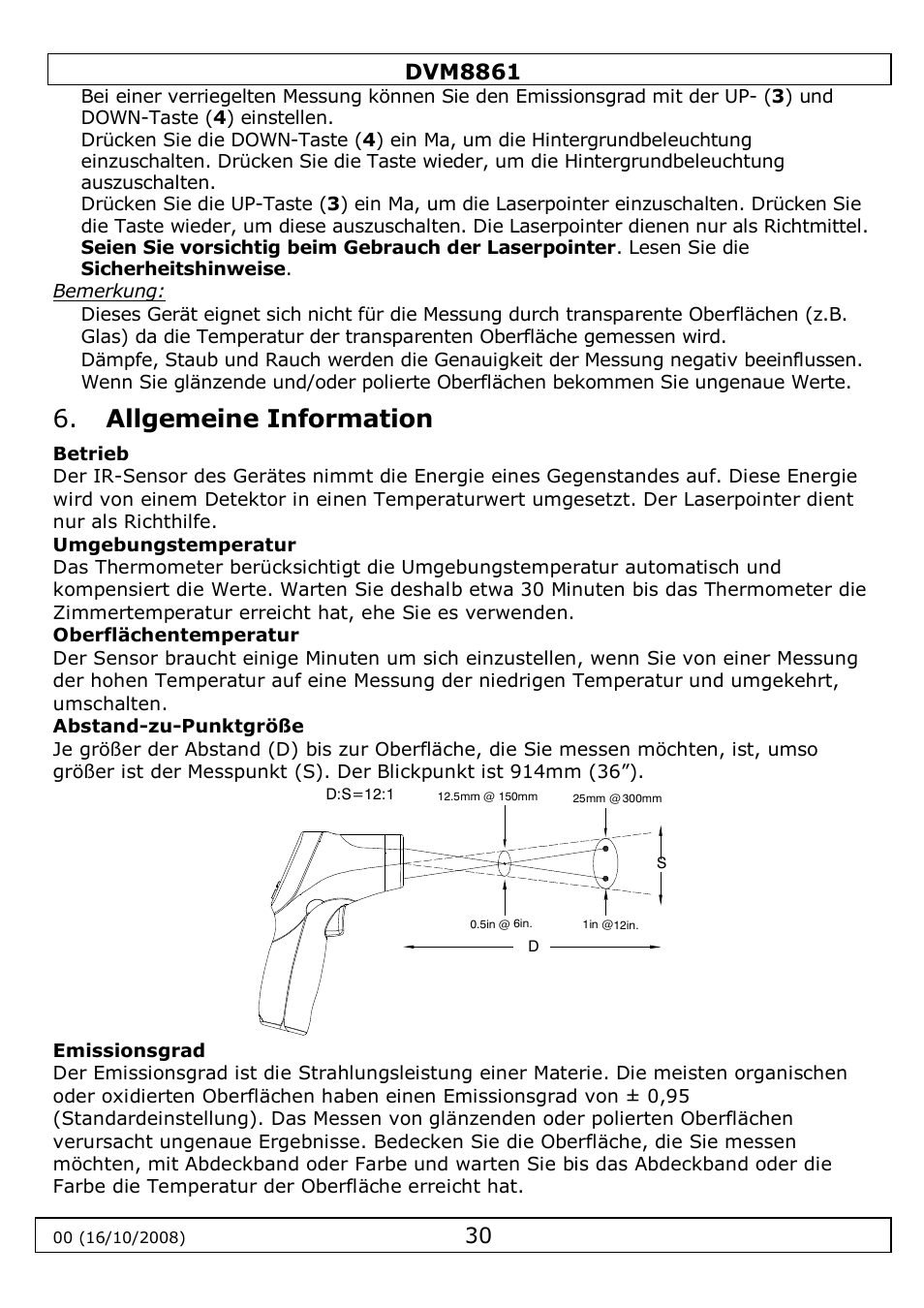 Allgemeine information | Velleman DVM8861 User Manual | Page 30 / 32
