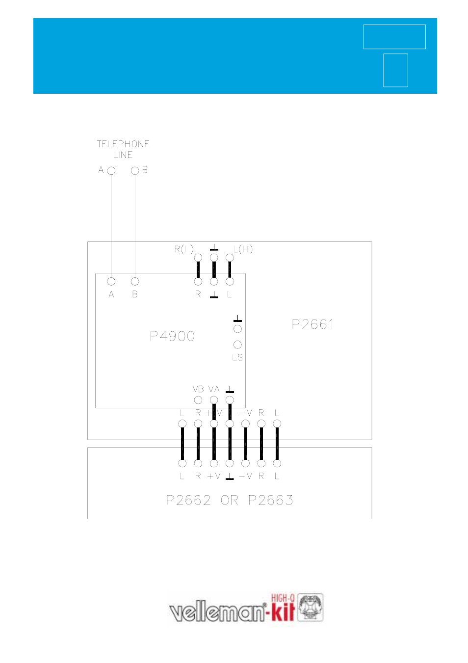 Velleman K4900 User Manual | 1 page