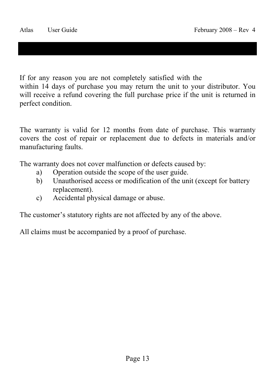 Appendix c - warranty information | Velleman ESR70 User Manual | Page 13 / 14