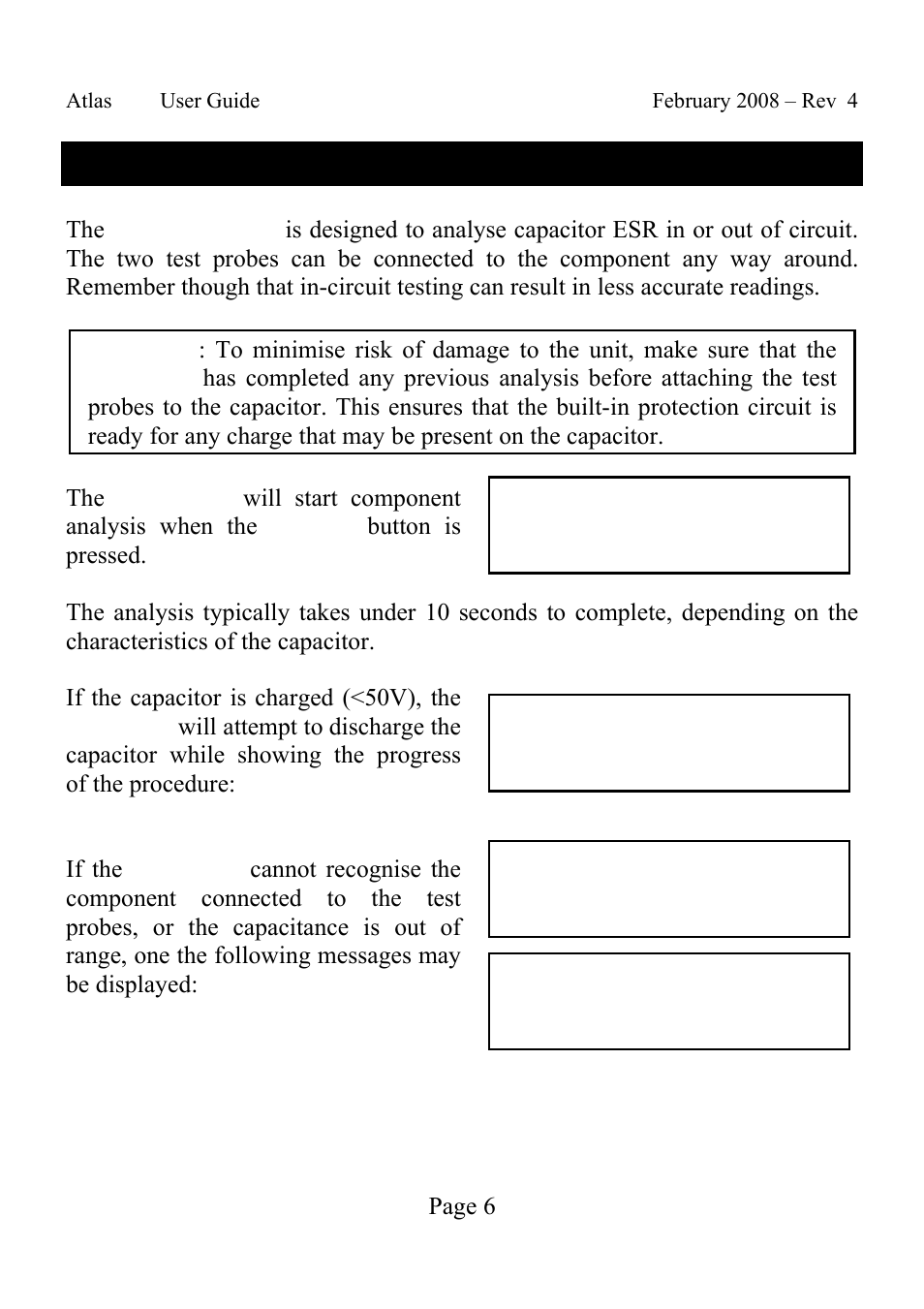 Analysing capacitors | Velleman ESR70 User Manual | Page 6 / 14