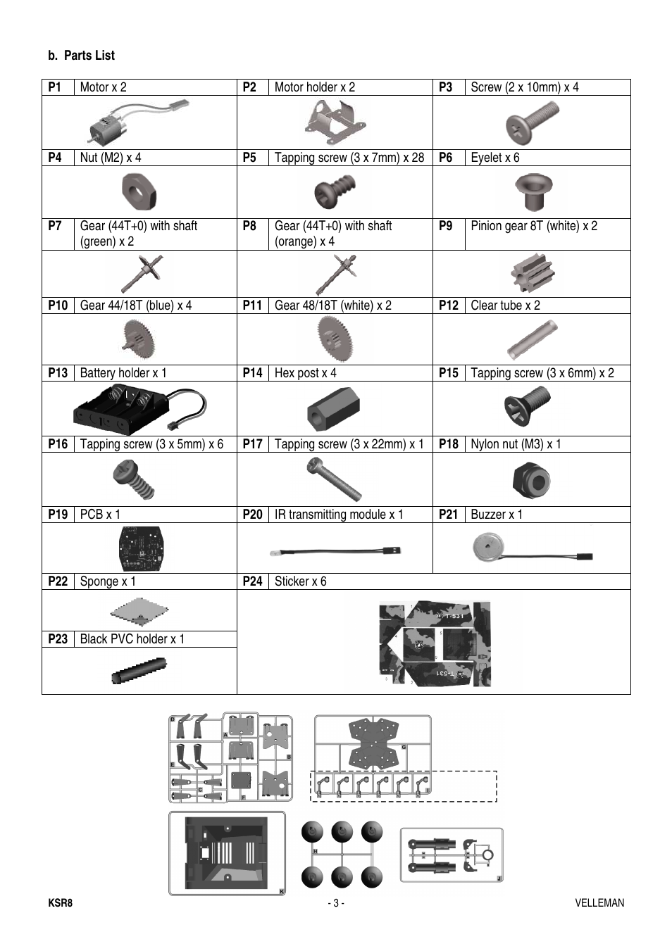 Velleman KSR8 User Manual | Page 3 / 16