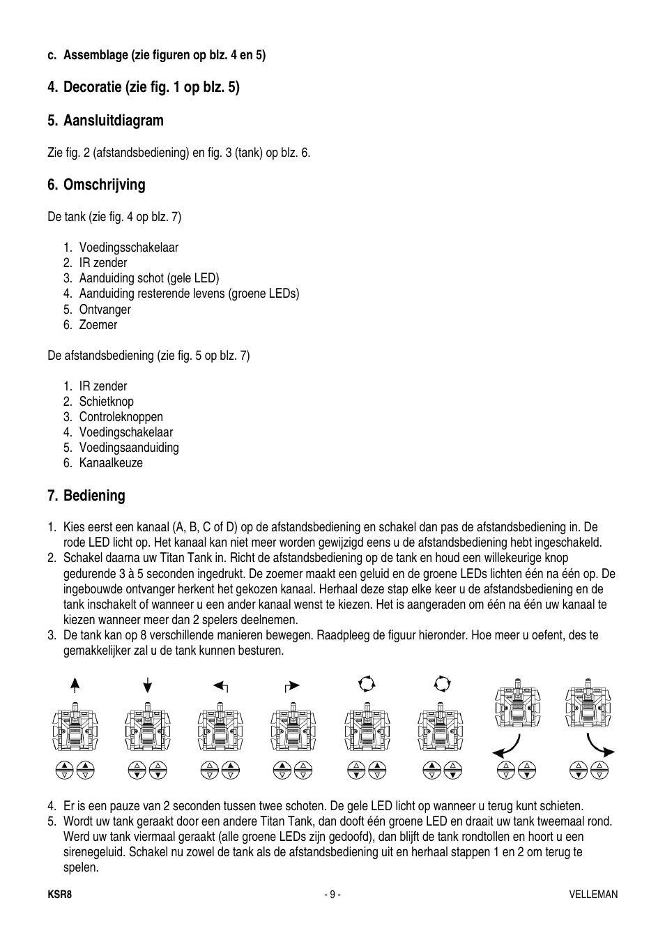 Velleman KSR8 User Manual | Page 9 / 16