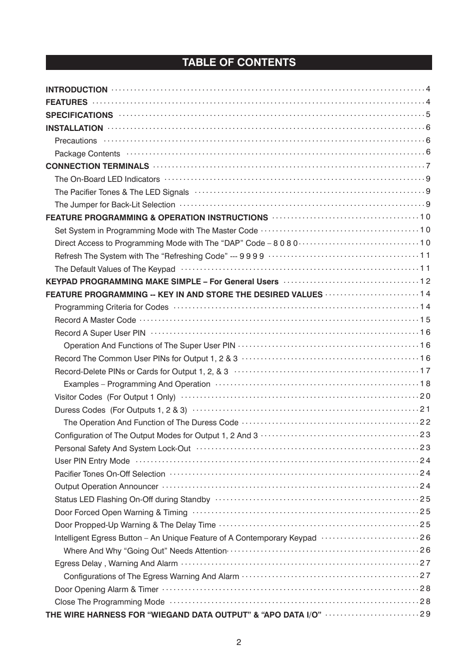 Velleman HAA2866 User Manual | Page 2 / 47