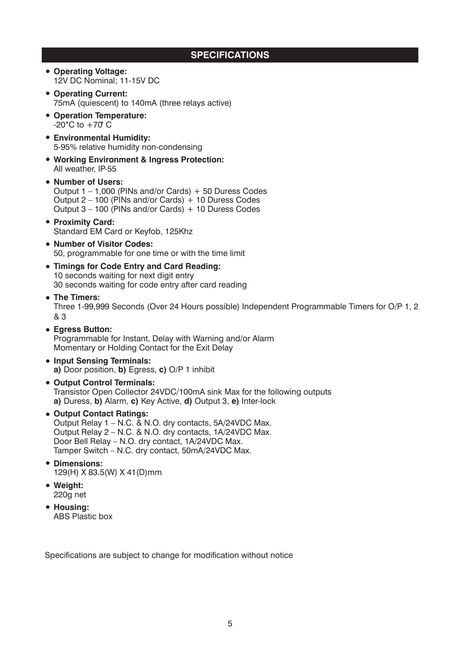 Velleman HAA2866 User Manual | Page 6 / 47