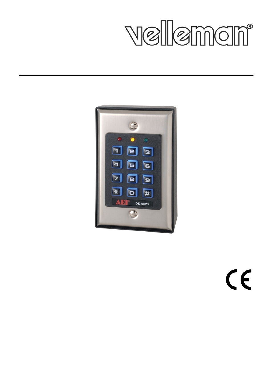 Velleman HAA85BL Setting Master Code and User Code User Manual | 6 pages