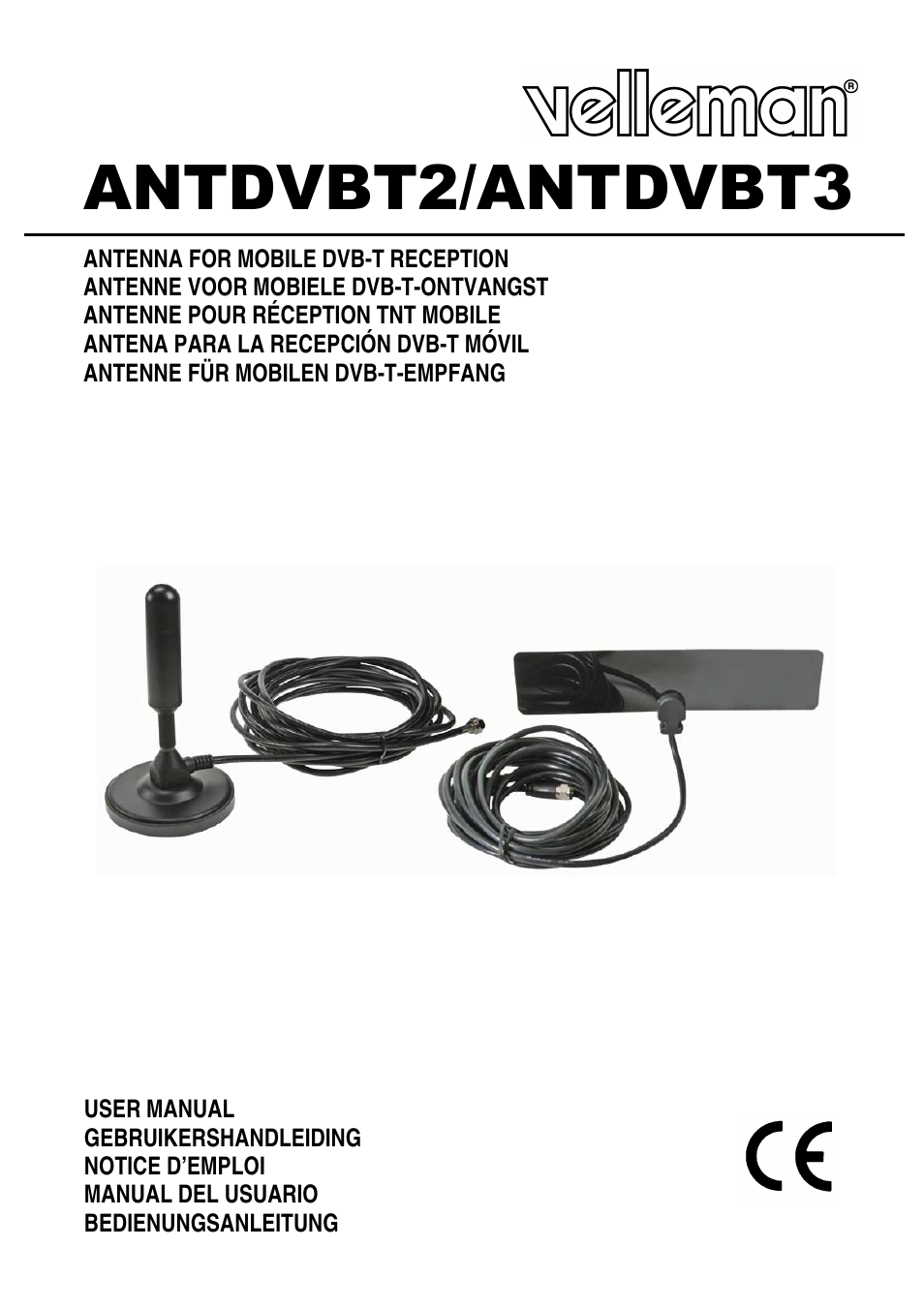 Velleman ANTDVBT2 User Manual | 12 pages