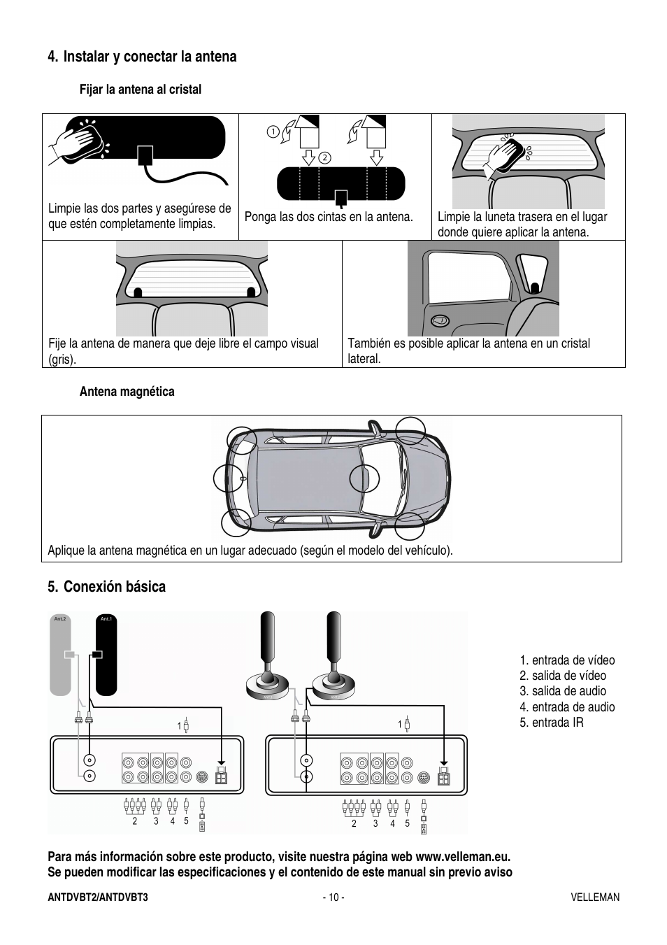 Velleman ANTDVBT2 User Manual | Page 10 / 12