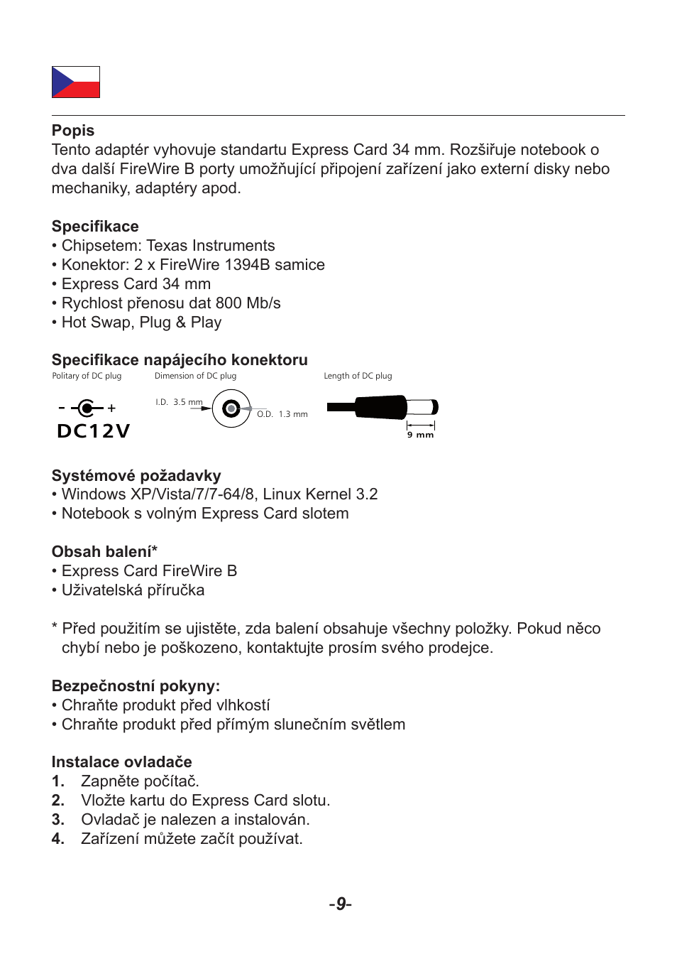 Dc12v | DeLOCK 66205 User Manual | Page 10 / 14