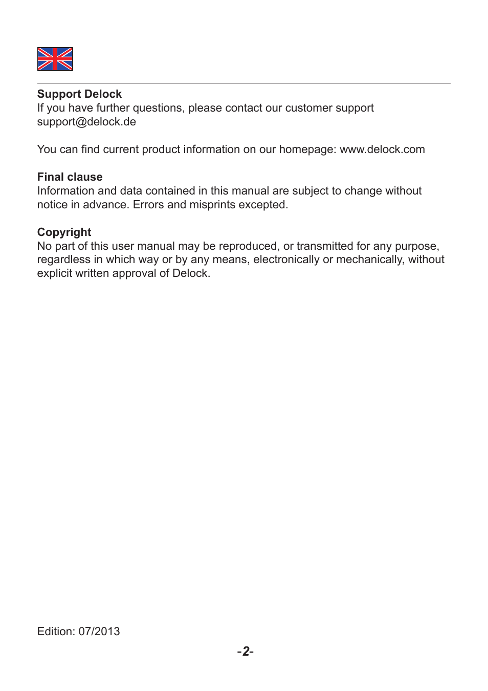 DeLOCK 66205 User Manual | Page 3 / 14