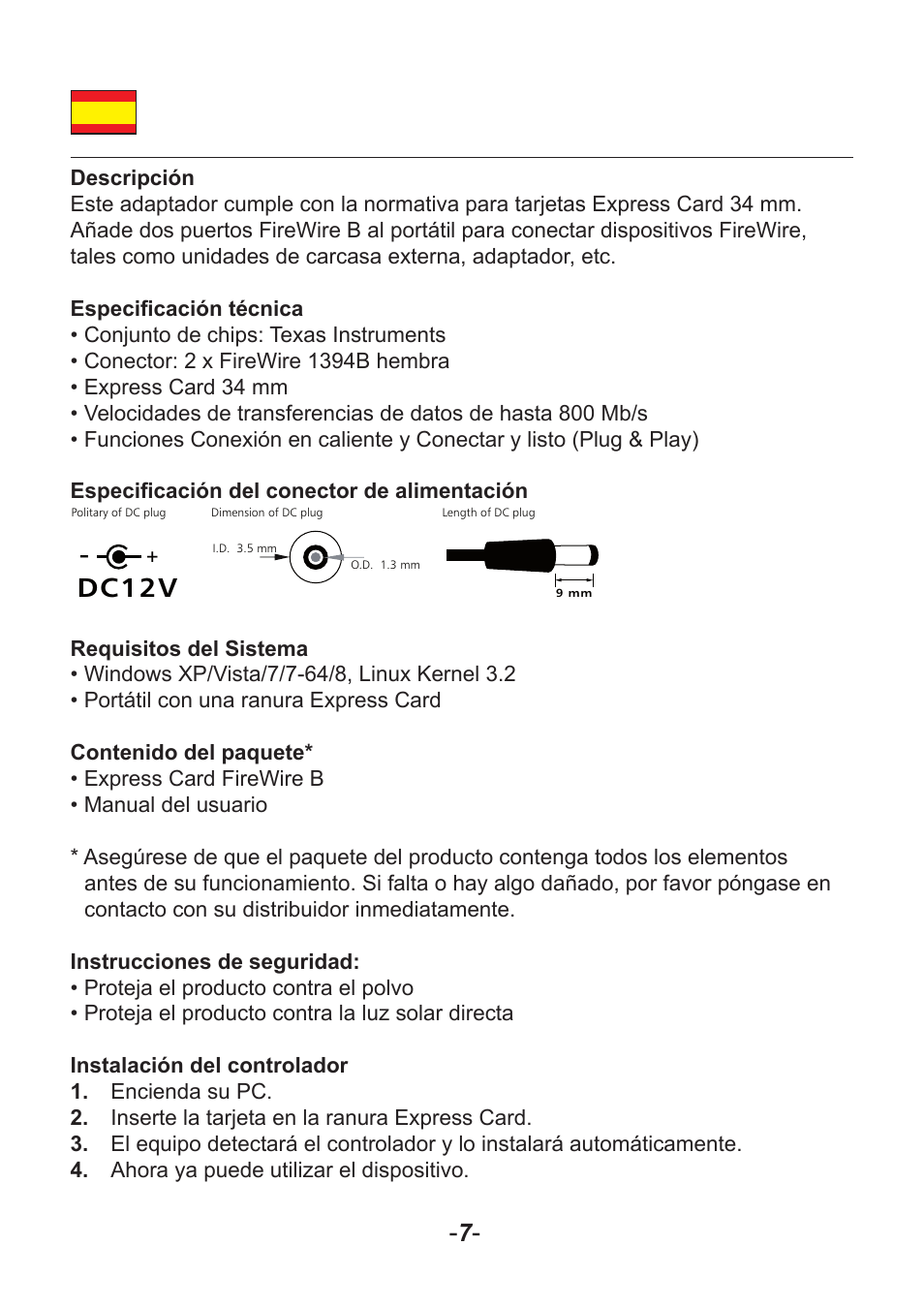 Dc12v | DeLOCK 66205 User Manual | Page 8 / 14