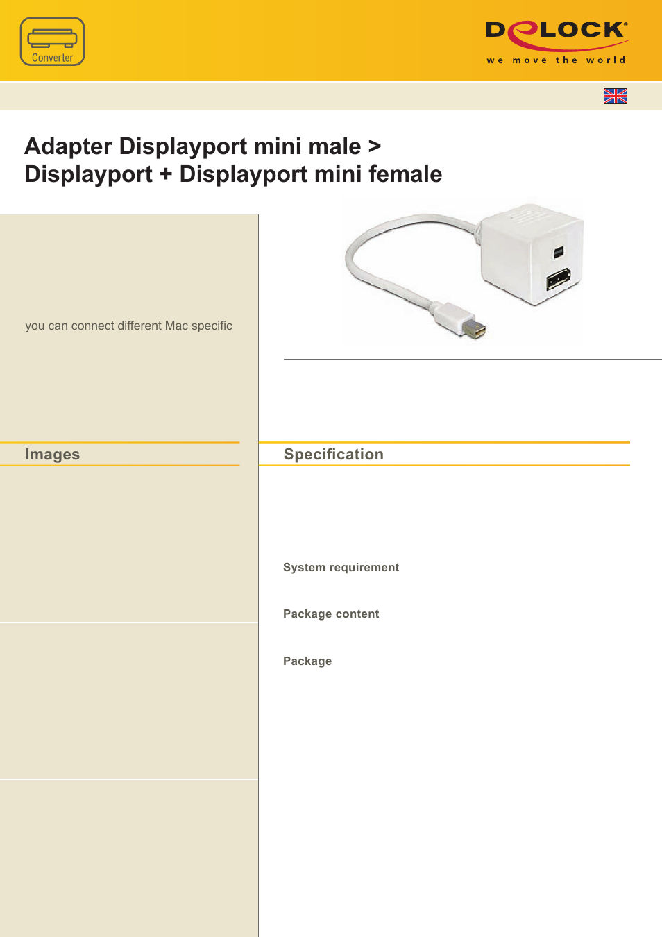 DeLOCK 61752 User Manual | 1 page