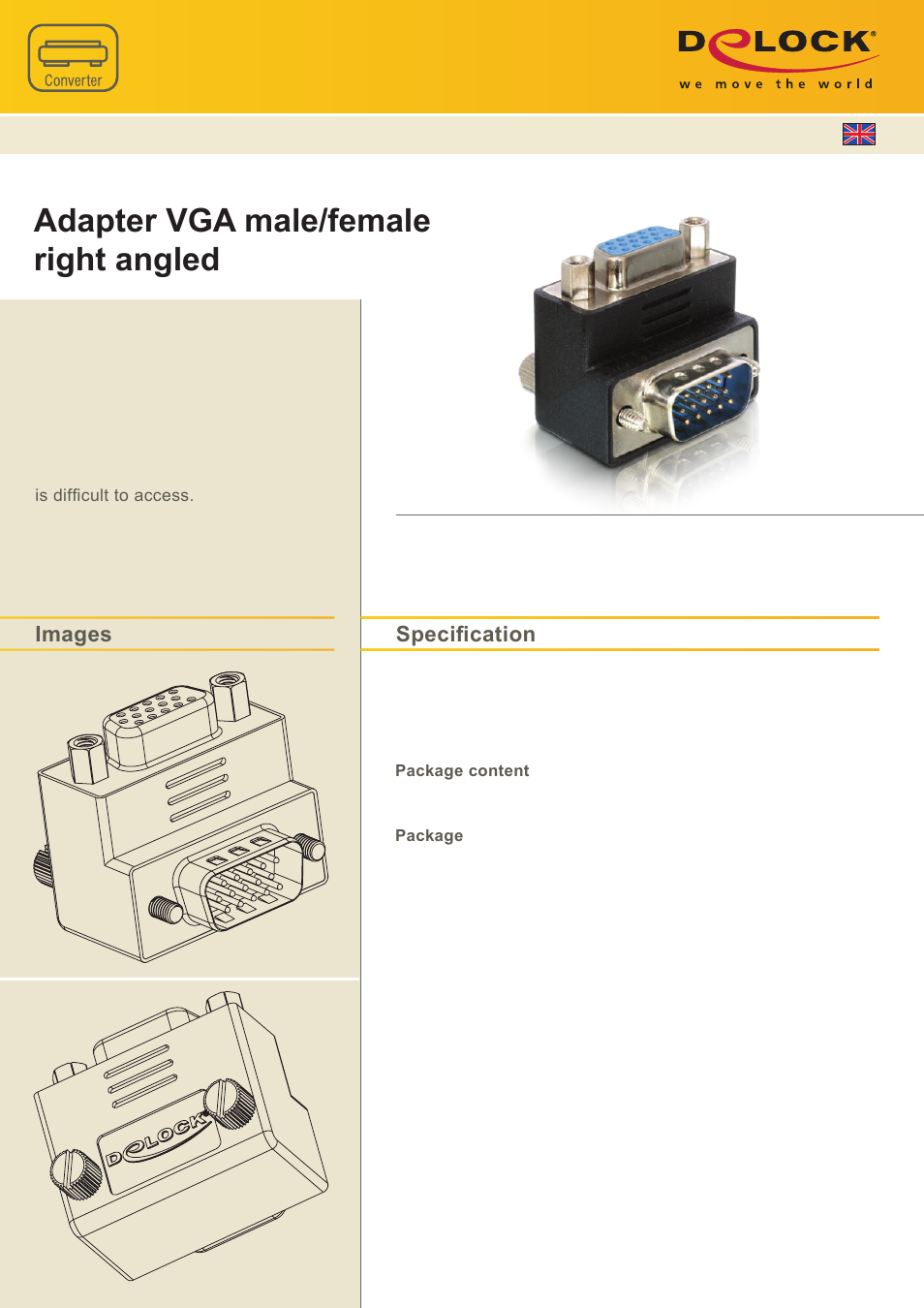 DeLOCK 65171 User Manual | 1 page