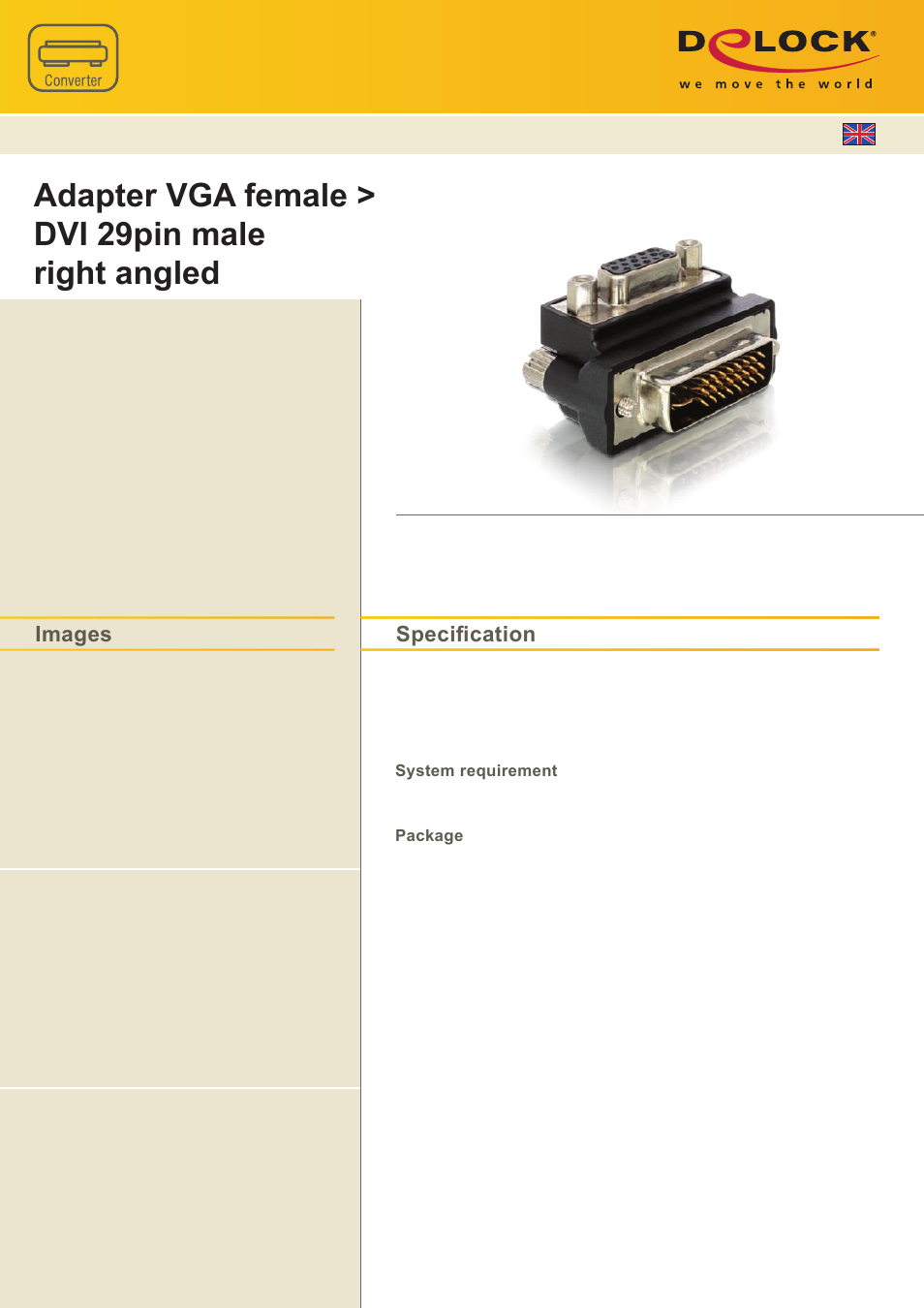 DeLOCK 65172 User Manual | 1 page