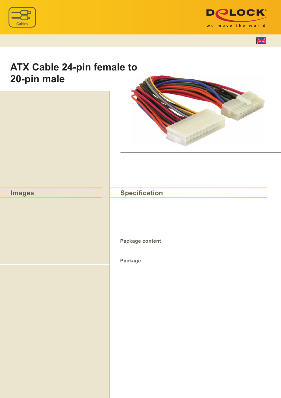 DeLOCK 65606 User Manual | 1 page