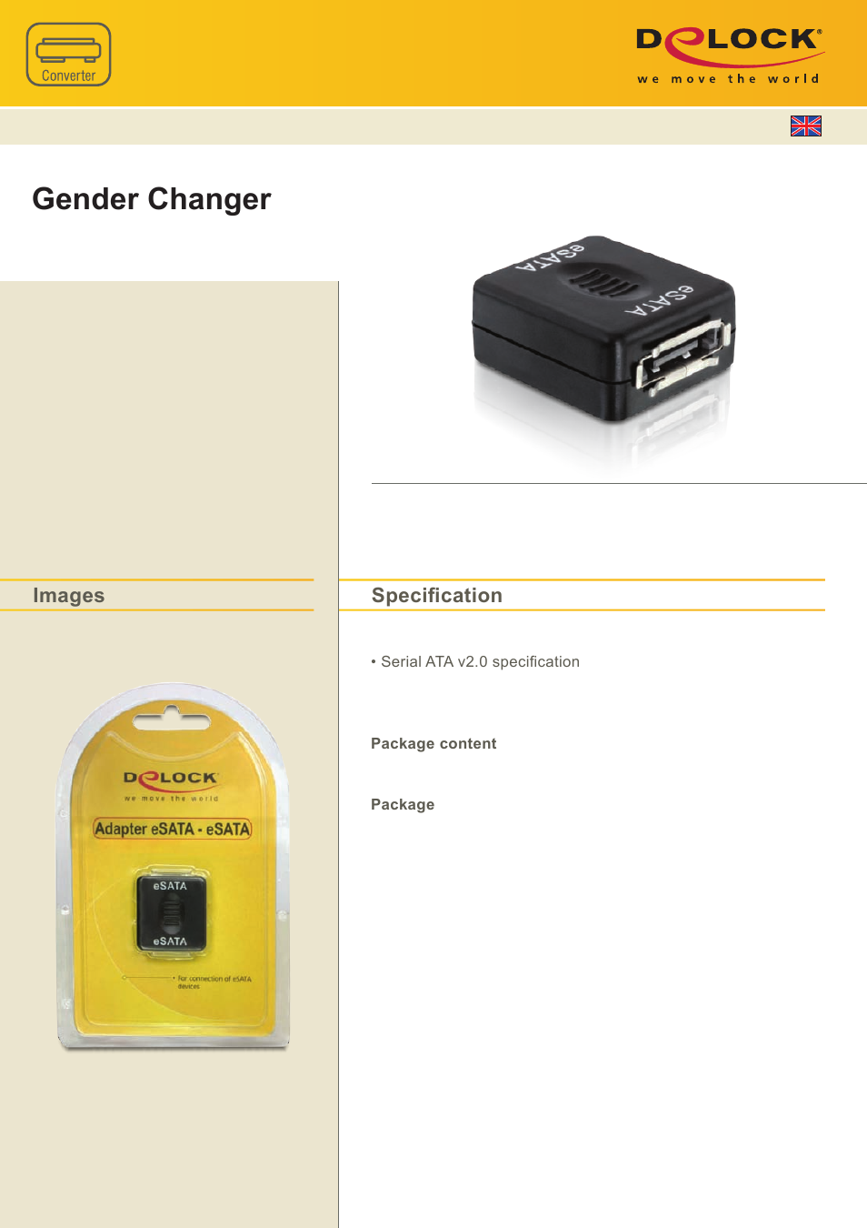 DeLOCK 65165 User Manual | 1 page