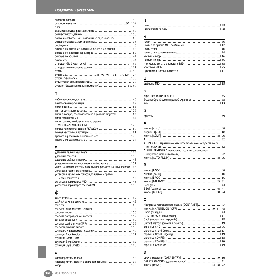 Yamaha PSR-2000 User Manual | Page 165 / 170