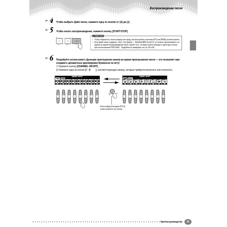 Зутф улб‚в‰вмлв фвтмл | Yamaha PSR-2000 User Manual | Page 22 / 170