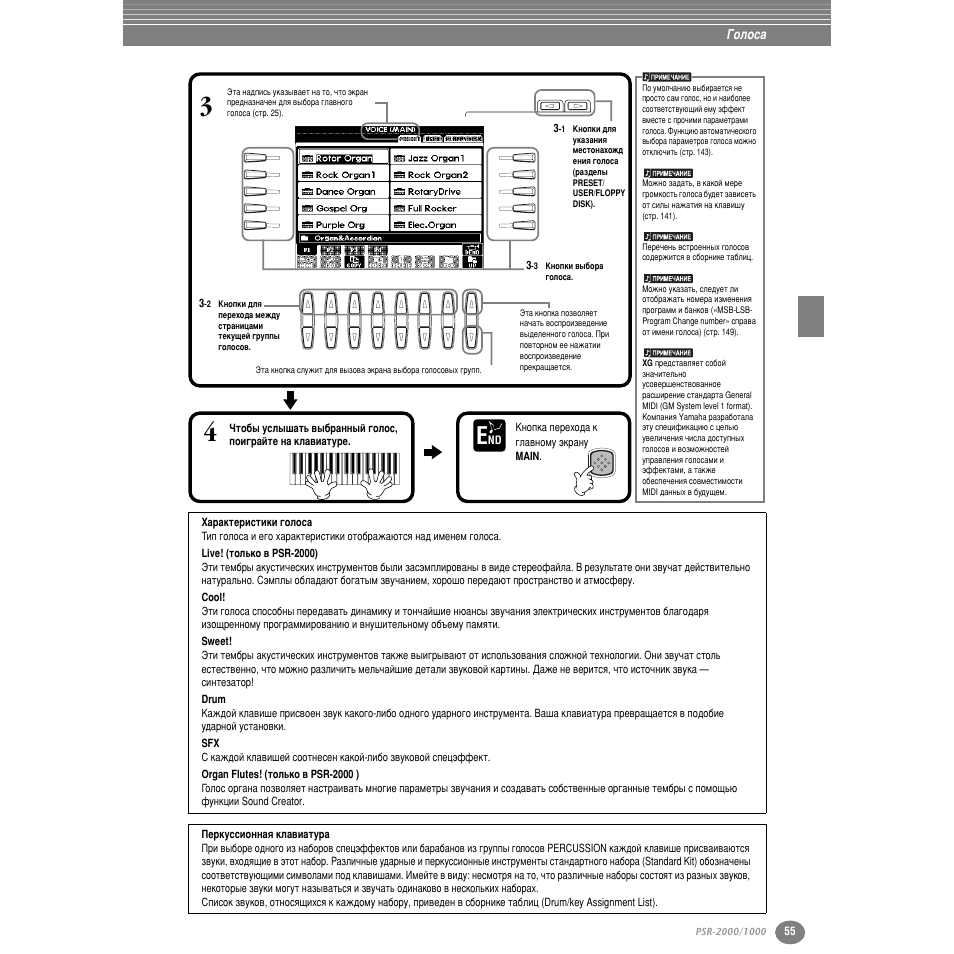 Йуоут | Yamaha PSR-2000 User Manual | Page 54 / 170