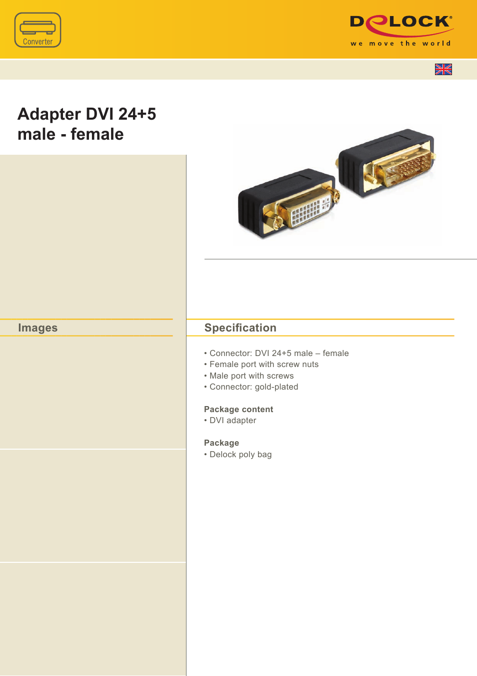 DeLOCK 65298 User Manual | 1 page