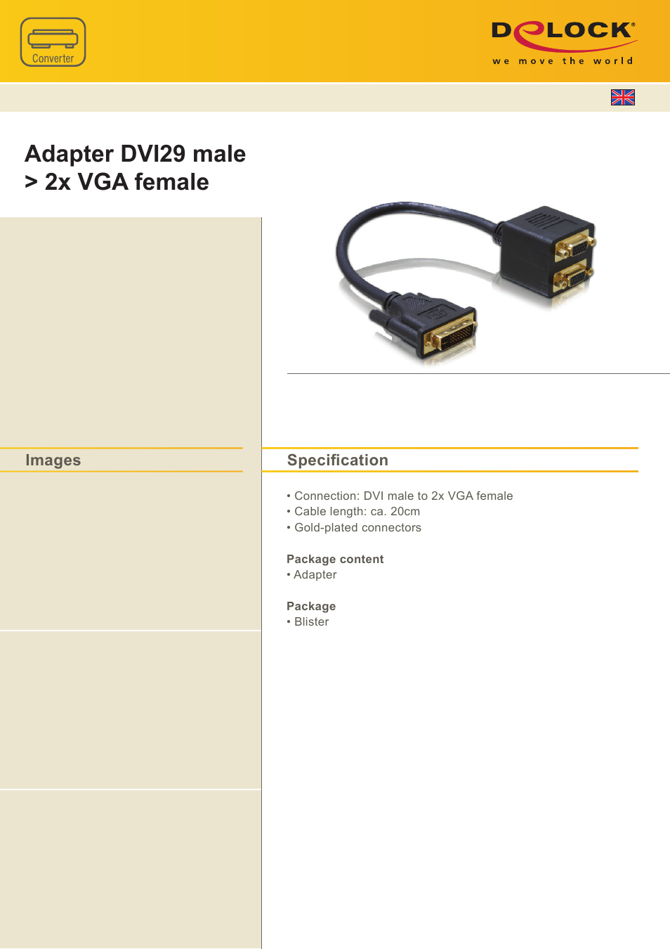 DeLOCK 65055 User Manual | 1 page