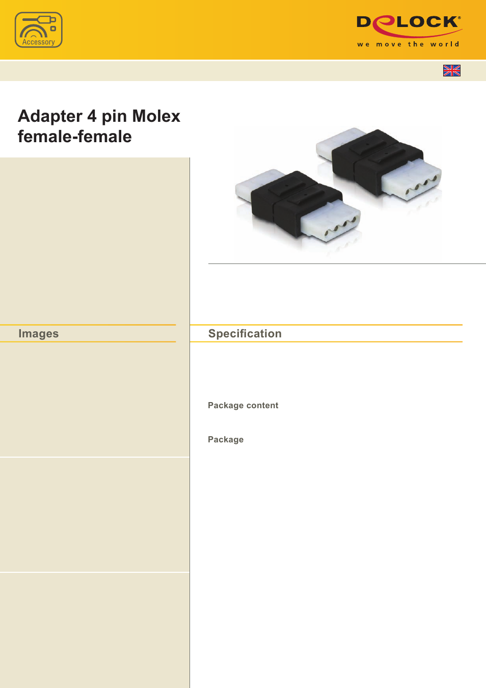 DeLOCK 65045 User Manual | 1 page