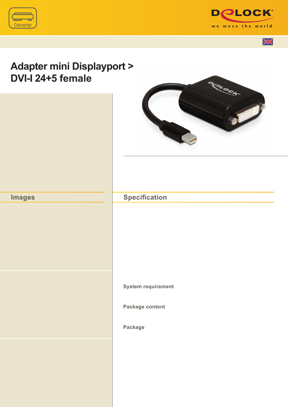 DeLOCK 65098 User Manual | 1 page