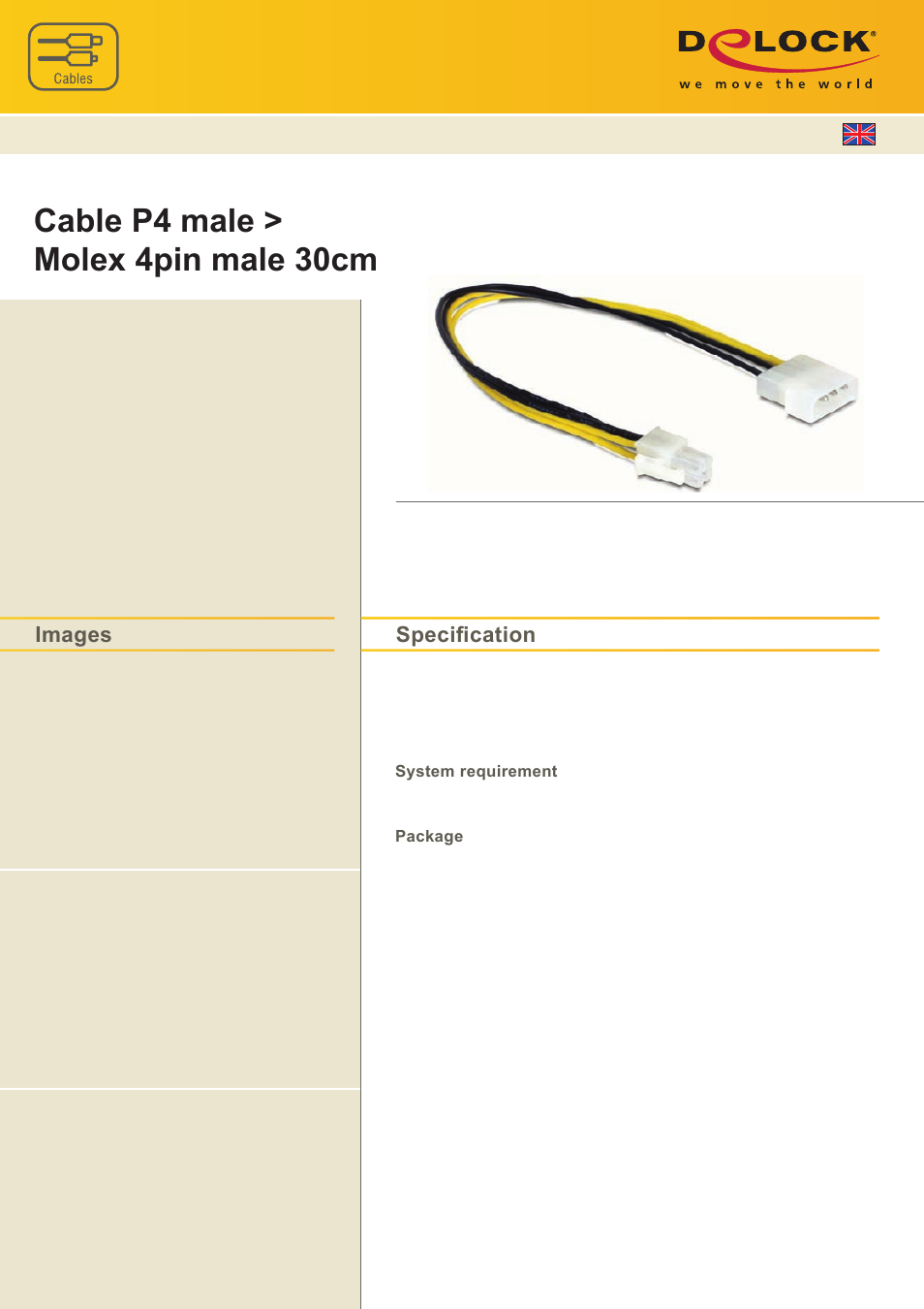 DeLOCK 65611 User Manual | 1 page