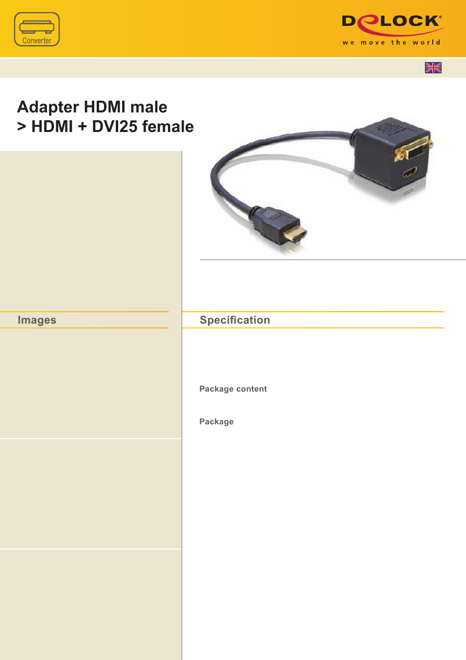 DeLOCK 65054 User Manual | 1 page