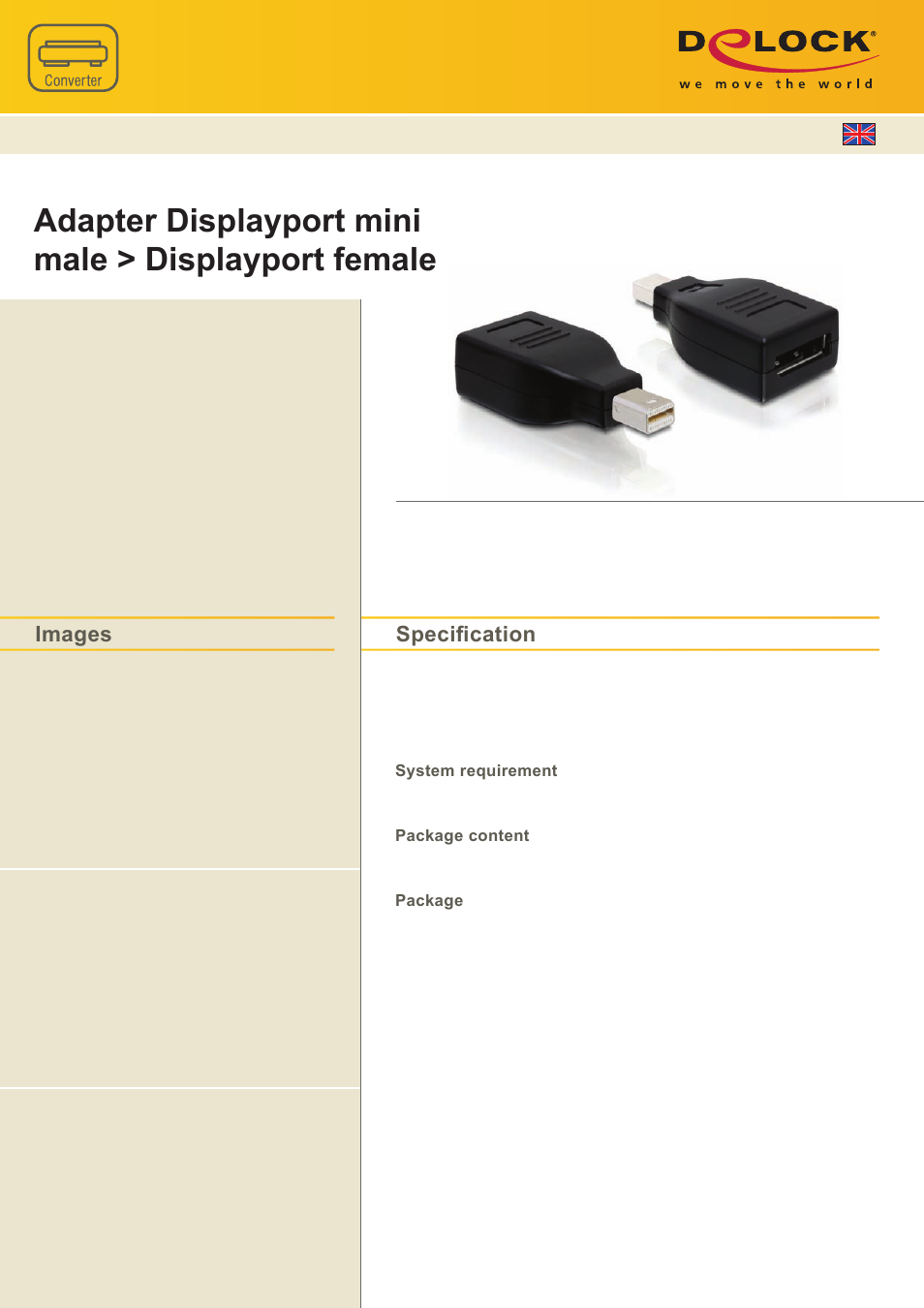 DeLOCK 65238 User Manual | 1 page