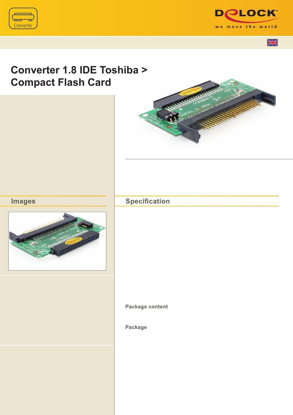 DeLOCK 65231 User Manual | 1 page