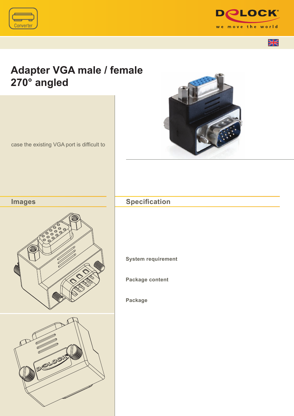 DeLOCK 65247 User Manual | 1 page