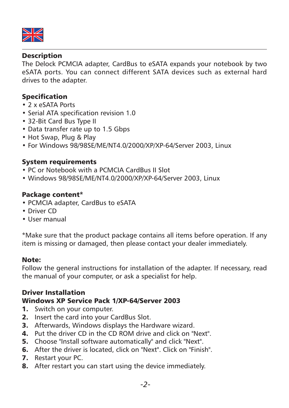 DeLOCK 61618 User Manual | Page 2 / 4