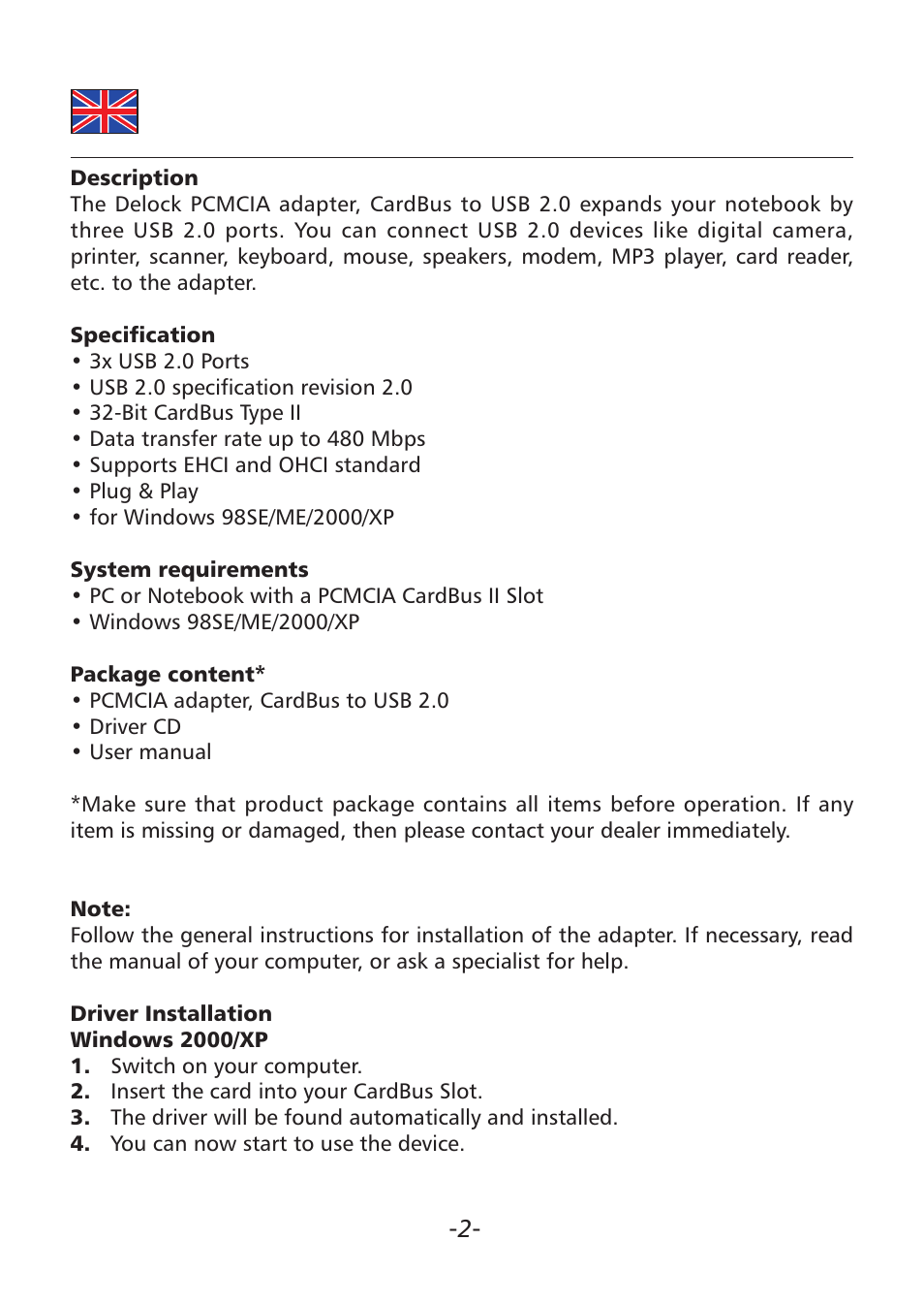 DeLOCK 61527 User Manual | Page 2 / 3