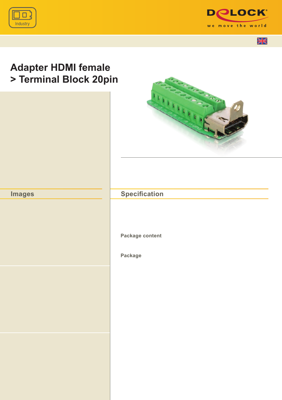 DeLOCK 65168 User Manual | 1 page