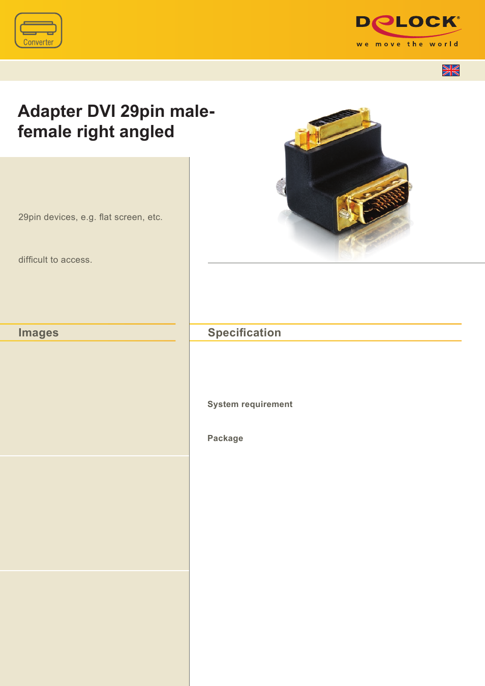 DeLOCK 65173 User Manual | 1 page