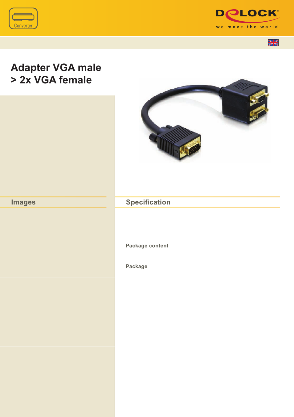 DeLOCK 65060 User Manual | 1 page