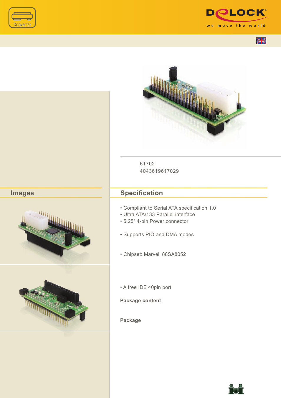 DeLOCK 61702 User Manual | 1 page