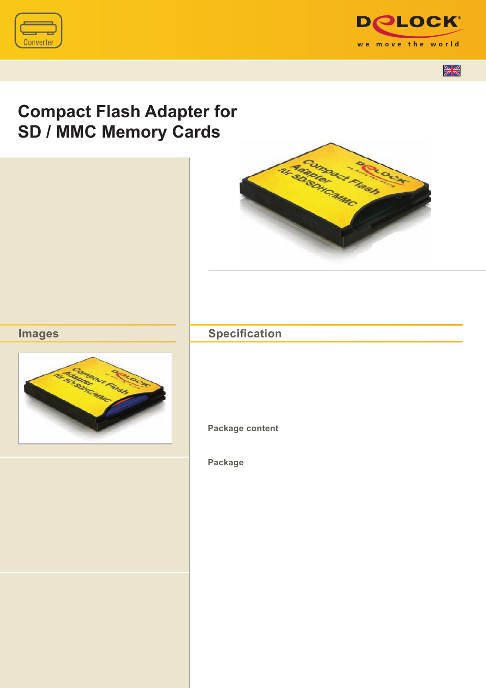 DeLOCK 61590 User Manual | 1 page